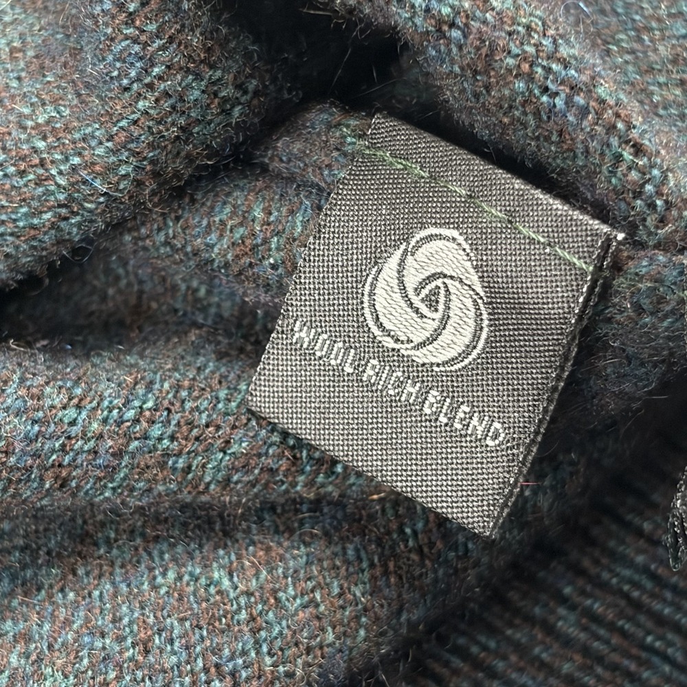 Rodd & Gunn Sweater Mens XL Teal Black Marled Optim Merino Wool Cashmere Knit - Picture 5 of 9